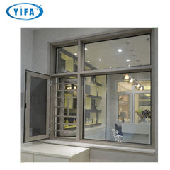 YY Home arch window french casement glass windows with aluminum frame on China WDMA