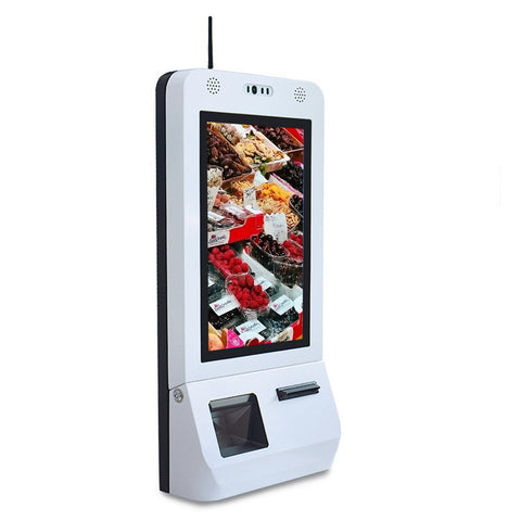 Z210 Windows 21.5 Inch Self service tablet Touch Screen terminal Ordering Machine payment kiosk cash acceptor on China WDMA