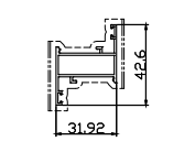 aluminium alloy 6063T5 track for sliding door best price & quality aluminum extrusion for sliding door on China WDMA