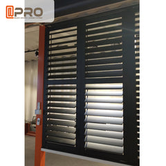 aluminium exterior plantation fix sliding louver folding door for sale on China WDMA