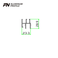 aluminium extrusion slide frame extruded profiles for window and door on China WDMA