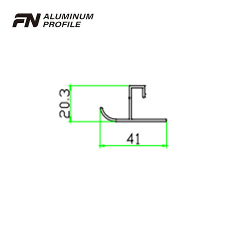 aluminium extrusion slide frame extruded profiles for window and door on China WDMA