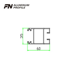 aluminium extrusion slide frame extruded profiles for window and door on China WDMA