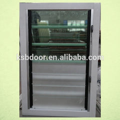 aluminium frosted glass shutter windows by hand for bathroom on China WDMA