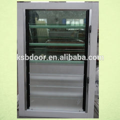 aluminium frosted glass shutter windows by hand for bathroom on China WDMA