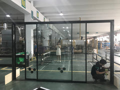 aluminium thermal break narrow frame sliding door on China WDMA