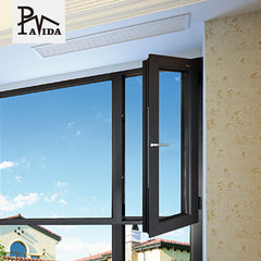 aluminum casement window brown Color aluminum window sliding aluminum thermal break window for bedroom balcony on China WDMA