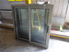 aluminum frame is champagne color windows sliding glass window on China WDMA