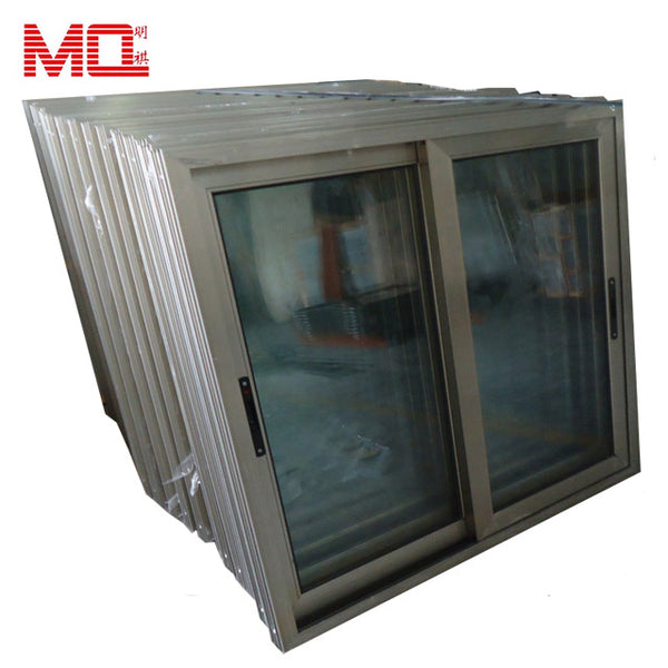 aluminum frame is champagne color windows sliding glass window on China WDMA