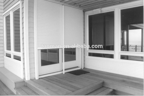 aluminum rolling shutter patio doors on China WDMA