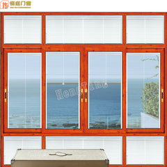 aluminum sliding french window with net on patio windows on China WDMA