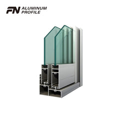 aluminum sliding glass window door frame track channel profile on China WDMA