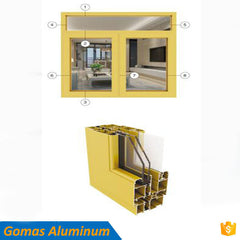 aluminum sliding window parts extrusions frame details on China WDMA