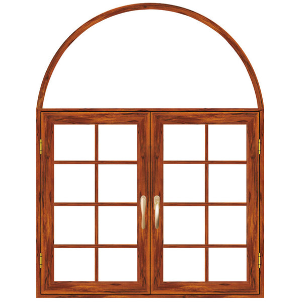 aluminum windows doors thermal break Tempered Glasses American crank timber aluminium casement window on China WDMA