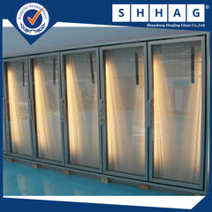 anti-fog electrical heated freezer Glass Door Double/Triple tempered glazing low-e aluminum frame on China WDMA