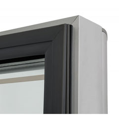 anti-fog electrical heated freezer Glass Door Double/Triple tempered glazing low-e aluminum frame on China WDMA