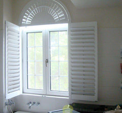 arch shape PVC plantaion window shutters on China WDMA