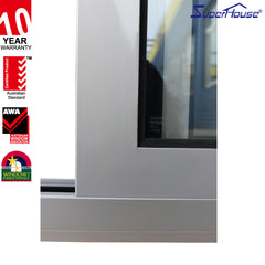 australia standard semi-automatic single sliding door aluminium frame auto sliding glass door on China WDMA on China WDMA