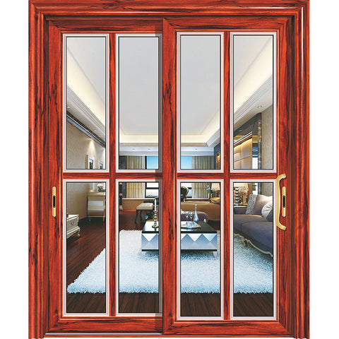 balcony aluminium sliding panel glass wall slide doors aluminum glass french double sliding entry doors on China WDMA