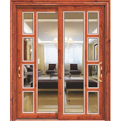 balcony aluminium sliding panel glass wall slide doors aluminum glass french double sliding entry doors on China WDMA