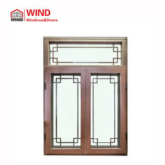 balcony glass curtain window standard size louvers roof sliding windows with grill on China WDMA