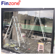 balcony glazing system glass balcony Professional folding door Exterior and interior use frameless sliding folding glass doors on China WDMA