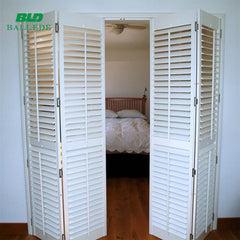 bi fold folding aluminum polycarbonate transparent commercial accordion screen shutter door on China WDMA