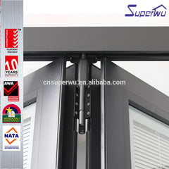 canada standard dade test Economic exterior glass folding aluminum door for sale on China WDMA