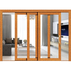 cheap aluminum profile interior french glass 6 panel sliding closet doors on China WDMA