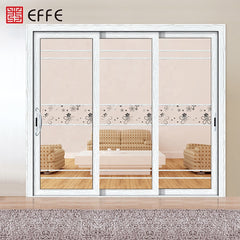 cheap apartment 3 track rails aluminium manual french comfort room sliding door system on China WDMA