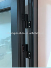 construction single pane aluminium interior french frosted double tempered glass bathroom door casement swing door on China WDMA