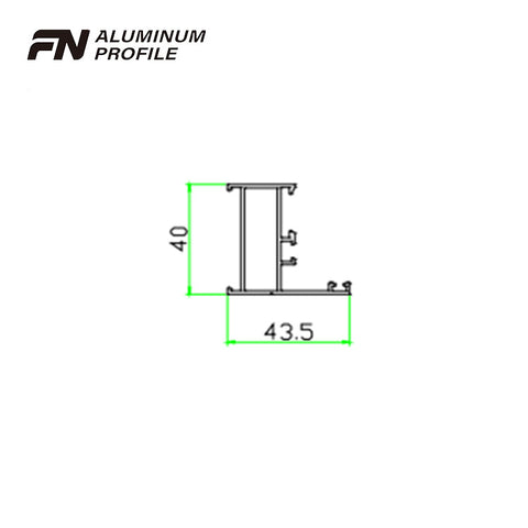 custom aluminium profile sign frame window frame extrusion on China WDMA