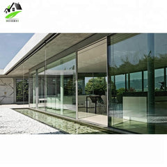 custom latest main designs narrow aluminium frame glass sliding stacking doors on China WDMA