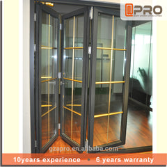 customize aluminum bathroom glass decorative aluminum screen doors commercial thermal break laminated glass bifold door on China WDMA