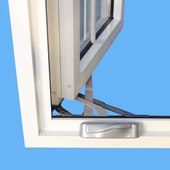 double casement style aluminum frame glass windows on China WDMA