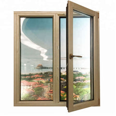 double glazed aluminium frame casement window with mosquito net / fly screen MQ-74 on China WDMA