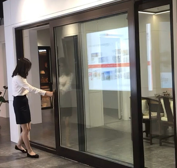 double glazed thermal break aluminium lift and sliding glass door on China WDMA