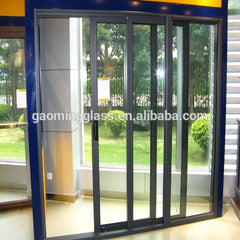 double/triple sliding bay window with pane design vinyl windows price, upvc window 2 sash panel on China WDMA