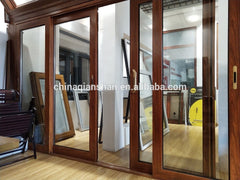 factory price china professional double track aluminium sliding door system with double glazed on China WDMA