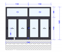 fashion beautiful Home Door Supplier Aluminium alloy Frame Sliding double Glass Window price philippines on China WDMA