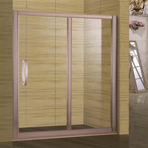 foshan new design popular cheap small factory price aluminum alloy frame CE 3 panel 8mm glass sliding shower bathroom doors on China WDMA