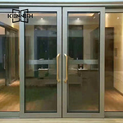 glass folding door tempered glass sliding door for living rooms on China WDMA