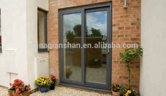 grey aluminium thermal break structure frame glass sliding patio door on China WDMA