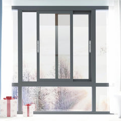 high quality american standard bronze newest safety water proof 12mm aluminium frame sliding glass window on China WDMA