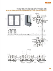 high quality thermal break profile aluminum cheap casement windows from china on China WDMA