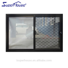 high security AS2047 standard single pane sliding windows with double glass on China WDMA