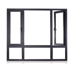 hinged out aluminium swing window double side-hung window open outside casement aluminum windows on China WDMA