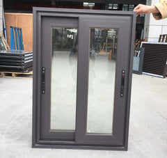 house pvc sliding window with iron grills/aluminum sliding window frame/double glazed sliding window price philippines on China WDMA