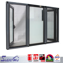 hurricane impact aluminium window with sub frame casement door windows on China WDMA