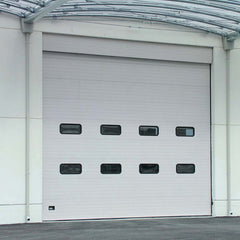 industrial good quality steel overhead electric sliding up thermal insulated loading bay sectional dock doors for cold room on China WDMA